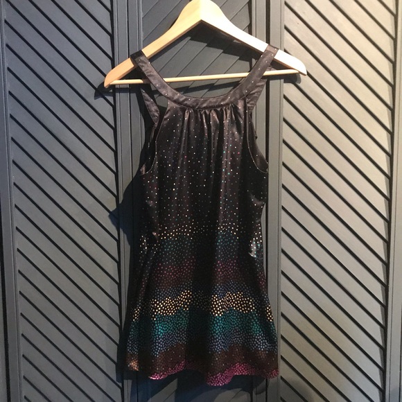 Aiko silky cami top with ruffle - Picture 3 of 5